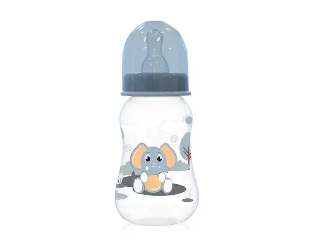 Biberon cu capac Lorelli, 0 luni+, 125 ml, Moonlight Blue