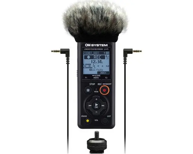 Reportofon stereo OLYMPUS OM SYSTEM LS-P5, PCM liniar, Videographer Kit