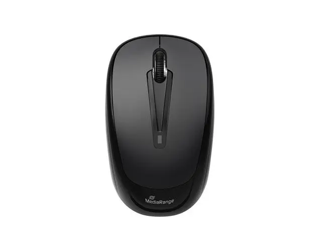Mouse optic MediaRange, Wireless, 3 butoane, Negru