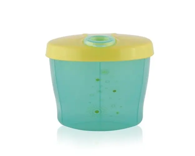 Recipient pentru lapte praf Lorelli, 3 compartimente, portabil, Green