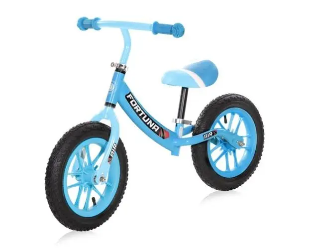 Bicicleta de echilibru Lorelli, Fortuna Air, 2-5 Ani, 12 inch, anvelope cu camera, jante cu leduri, Light & Dark Blue