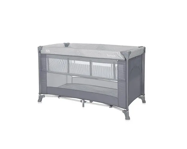 Patut pliabil Lorelli, Torino, 2 nivele, Grey Striped Elements