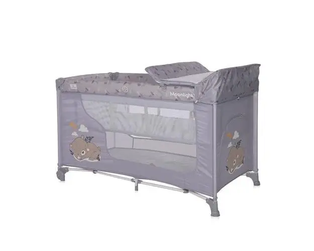 Patut pliabil Lorelli, Moonlight, 2 nivele, Grey Dream