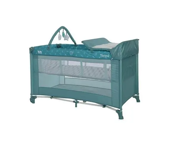 Patut pliabil Lorelli, Torino Plus, 2 nivele cu accesorii, Arctic Floral