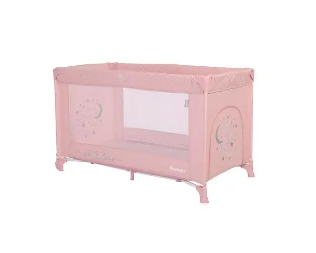 Patut pliabil Lorelli Noemi, 1 nivel, 120x60 cm, Mellow Rose Star