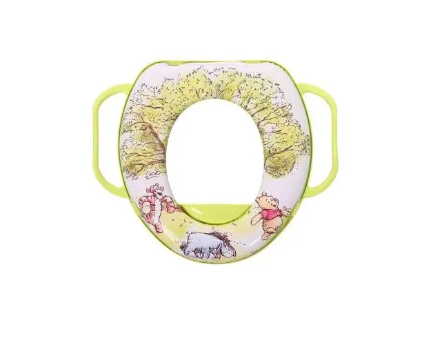 Reductor moale pentru toaleta Disney, cu manere, Pooh and Friends, White