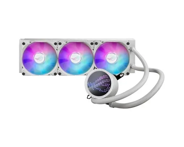 Cooler procesor ASUS ROG RYUO III 360 ARGB White Edition, all-in-one cu racire lichida, ventilatoare ARGB (Alb)