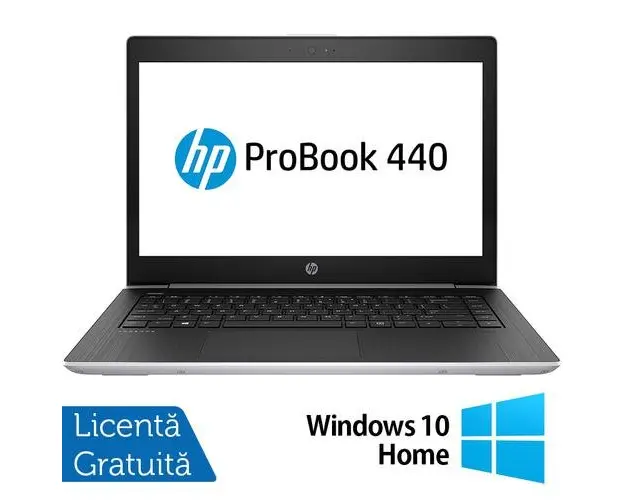 Laptop Refurbished HP ProBook 440 G5, Intel Core i5-8250U 1.60GHz, 8GB DDR4, 256GB SSD, 14 Inch Full HD, Webcam + Windows 10 Home