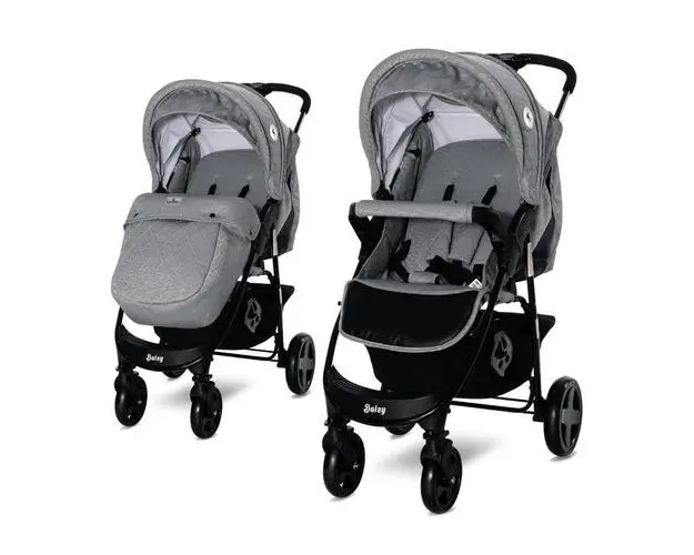 Carucior sport Lorelli, Daisy Basic, cu husa de picioare, Gri