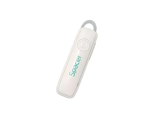 Casca Spacer wireless, pentru smartphone, microfon pe casca, SPBH-HF-01-WH, Alb