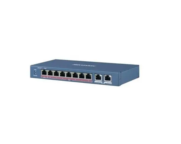 Switch Hikvision DS-3E1310HP-EI, 8 porturi, PoE