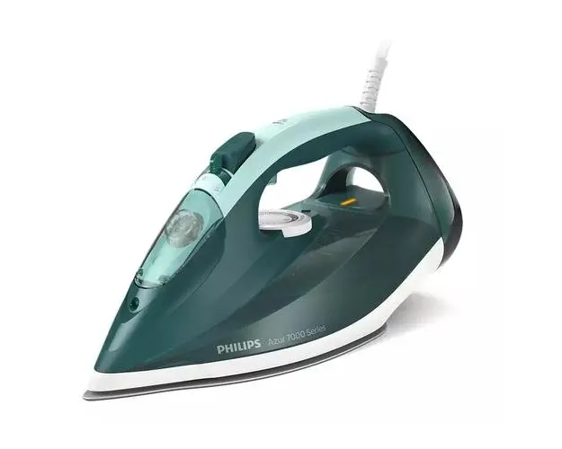 Fier de calcat cu abur, Philips, Azur Series 7000 DST7031/70, 2800 W, 250 g abur, Rezervor 300 ml, Verde