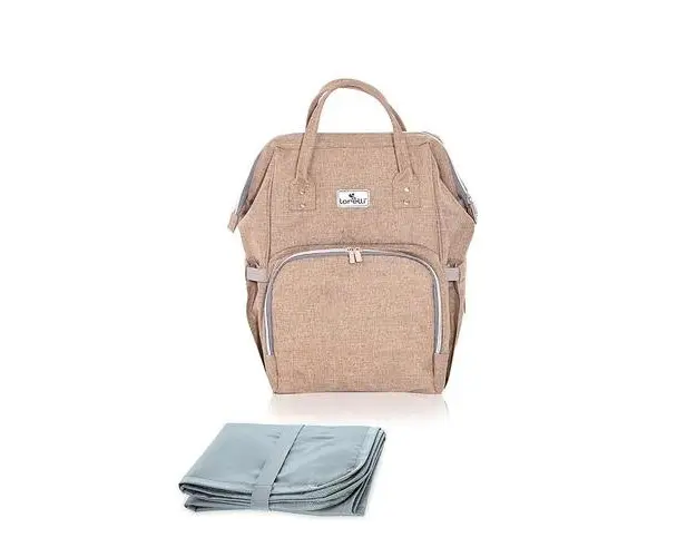 Rucsac accesorii bebelusi Lorelli Tina, multiple compartimente, Beige