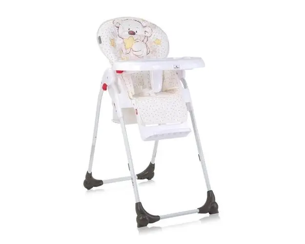 Scaun de masa Lorelli Dulce, reglabil, White Teddy Bear