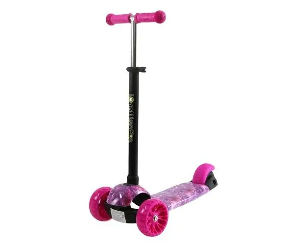 Trotineta reglabila pentru copii Lorelli, Draxter, 3 ani+, Pink Galaxy