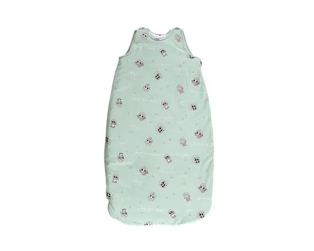 Sac de dormit de iarna, 95 cm, 18-24 luni, bumbac ranforce, captusit, cu umplutura din poliester, Friends Green