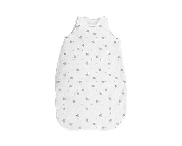 Sac de dormit de iarna, 95 cm, 18-24 luni, bumbac ranforce, captusit, cu umplutura din poliester, Train Grey
