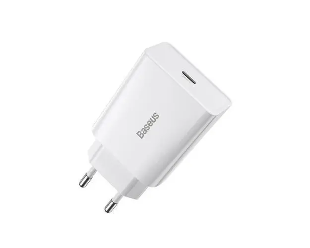 Incarcator retea Baseus, Speed Mini, USB-C, PD, 3A, 20W (Alb)