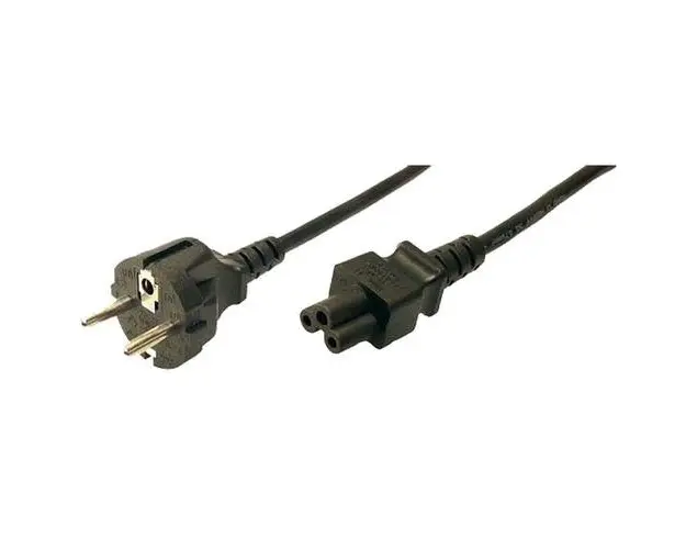 Cablu de alimentare Logilink, CEE 7/7 - IEC C5, 1.8 m, Negru