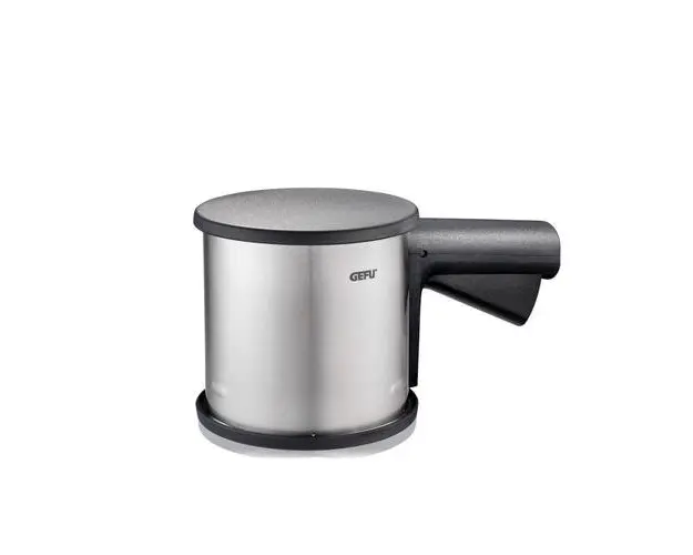 Sita fina pentru faina Gefu, Inox/Plastic, 20.5 x 10.5 x 10 cm, 0.36 kg, Negru/Argintiu