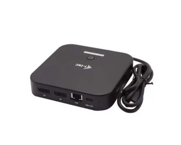 Docking station I-TEC, USB-C, HDMI, Lan, DP 100 W + incarcator universal 100 W (Negru)
