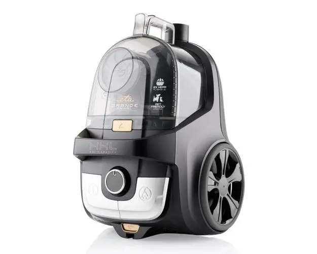 Aspirator fara sac de praf ETA ETA222390000, Rezervor de 3,2 l, Cablu lung de 9 metri (Negru)