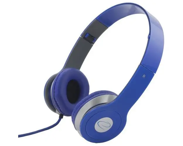 Casti Stereo Esperanza Techno EH145B, Cu fir, Cu anulare a zgomotului, Albastru