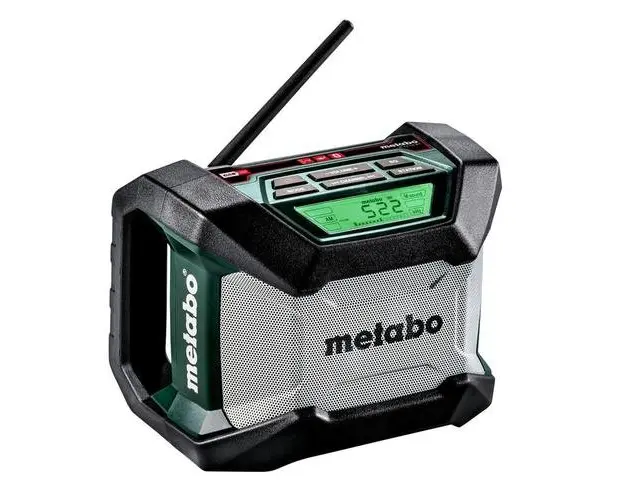 Radio Bluetooth Metabo R 12-18 BT, display digital luminat, compatibil cu acumulatori Li-Power 12-18V