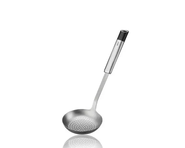 Polonic perforat Gefu, Inox, 11 cm, Argintiu