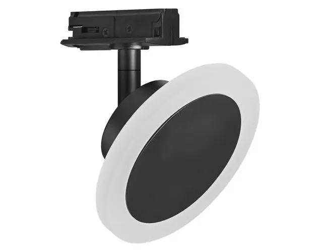 Spot LED inteligent pe sina Ledvance Smart+ WiFi TRACKLIGHT SPOT CIRCLE, 6.5W, 480 lm, lumina alba (3000-6500K), dimabila, IP20, reglabil, Ø120x95mm, Negru