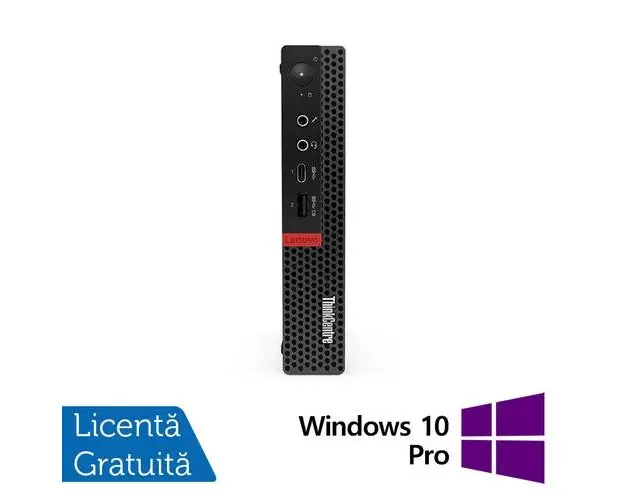 Calculator Sistem PC Refurbished Lenovo ThinkCentre M720q MiniPC, Intel Core i5-8400T 1.70 - 3.30GHz, 8GB DDR4, 256GB SSD + Windows 10 Pro