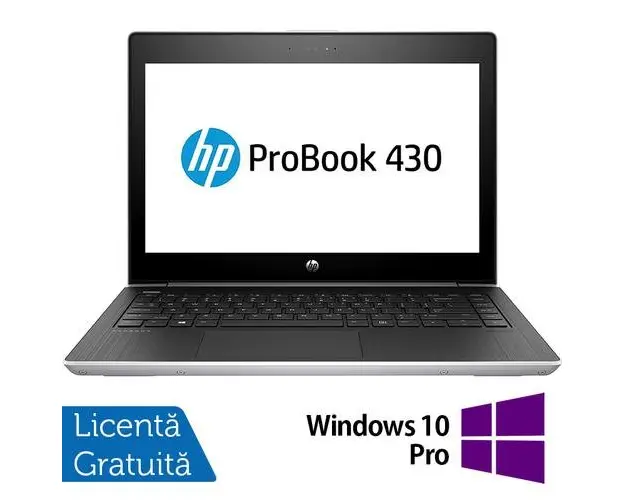 Laptop Refurbished HP ProBook 430 G6, Intel Core i5-8265U 1.60 - 3.90GHz, 8GB DDR4, 256GB SSD, 13.3 Inch Full HD, Webcam + Windows 10 Pro