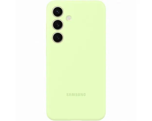 Husa de protectie Samsung Silicone Case pentru Galaxy S24+, LIGHT GREEN