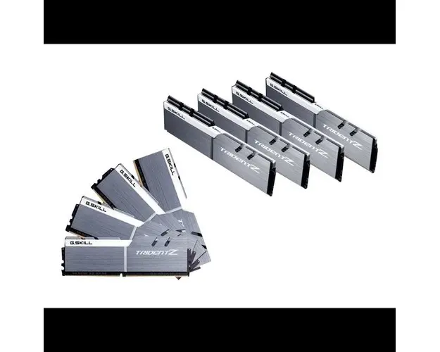 Set 8 memorii RAM, G.Skill, TridentZ - DDR4, 64 GB: 8 x 8 GB - DIMM 288 pin, fara tampon, F4-4000C18Q2-64GTZSW