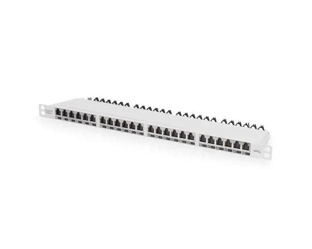 Panou de corectie Digitus cu 24 porturi 0,5U (Gri)