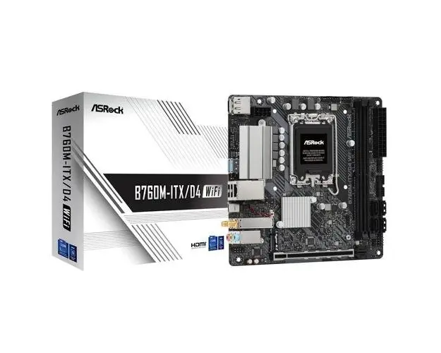 Placa de baza ASRock B760M-ITX/D4 WIFI, Mini-ITX, Socket LGA 1700, Intel B760