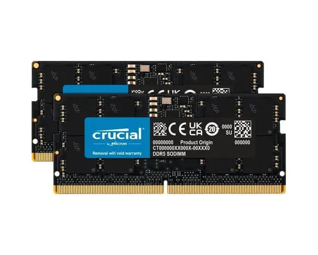 Memorie pentru notebook, Crucial, DDR5 32GB (2x16GB) 5600MHz CL46 1.1V