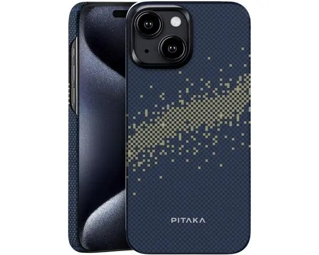 Husa Pitaka MagEZ 4 StarPeak Milky Way 1500D, Aramida MagSafe compatibila cu iPhone 15 Plus