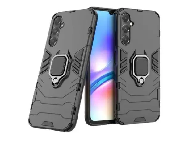 Husa Lemontti Ring Armor compatibila cu Samsung Galaxy A05s, Negru