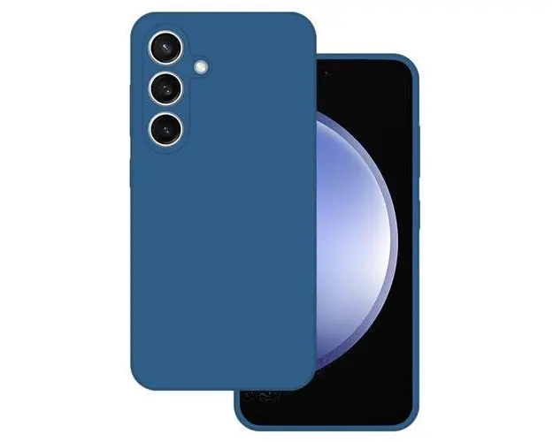 Husa Protectie Spate Lemontti Silicone Premium compatibila cu Samsung Galaxy A15 / A15 5G (Albastru)