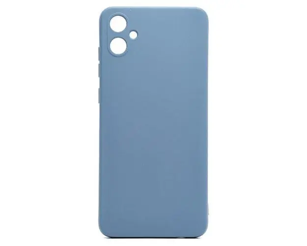 Husa Lemontti Silicon Soft Slim compatibila cu Samsung Galaxy A05, Lavender Gray (material mat si fin, captusit cu microfibra)