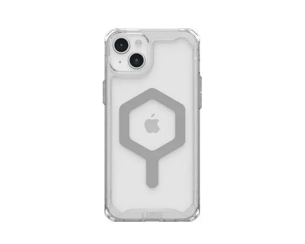 Husa de protectie UAG Plyo MagSafe Series pentru iPhone 15 Plus, Transparent/Argintiu