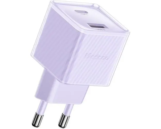 Incarcator Retea Dual Port Type-C si USB-A Mcdodo Dichromatic, Fast Charging PD 33W (Mov)