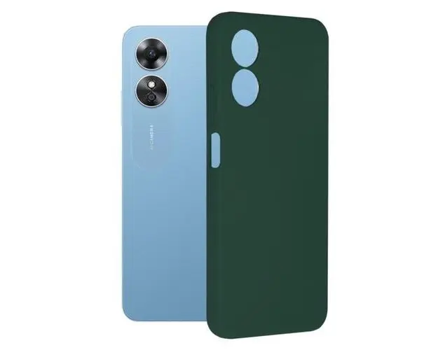 Husa Lemontti Silicon Soft Edge compatibila cu Oppo A17, Verde