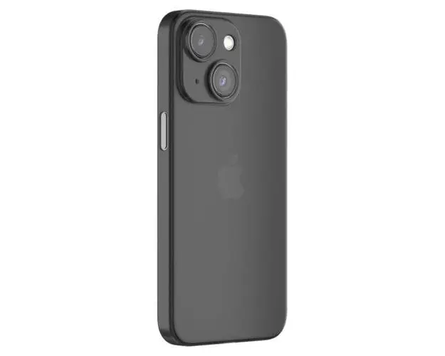 Husa Devia Wing Series Ultra Thin compatibila cu iPhone 15 Plus, Negru