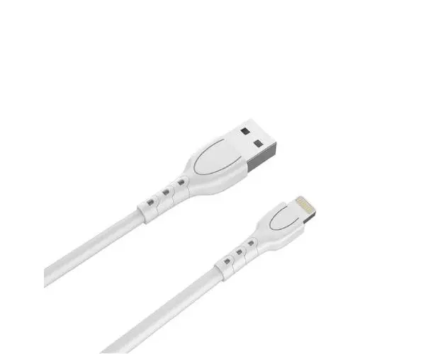 Cablu Lemontti USB A la tip Lightning, 0.5m, Alb