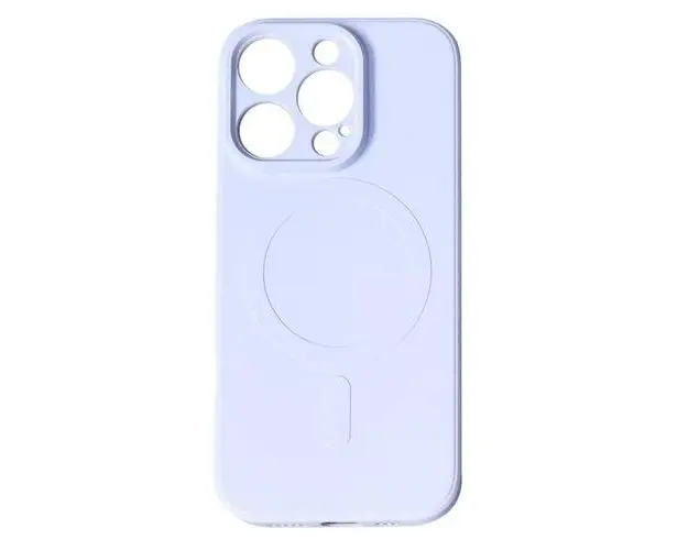 Husa Lemontti Silicon compatibila cu iPhone 15 Pro Max MagSafe, Lila