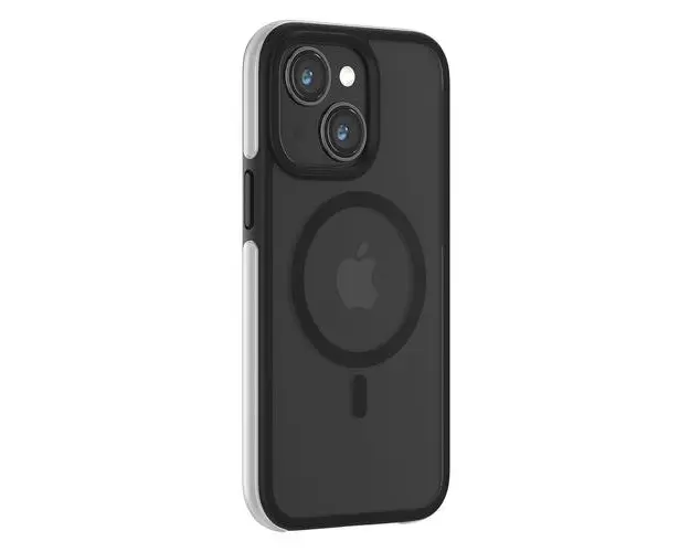 Husa Devia Defend Series Magnetic Shockproof compatibila cu iPhone 15, Negru