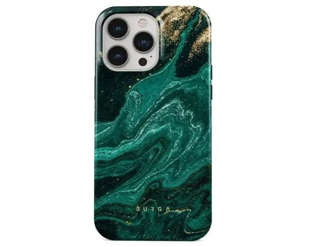 Husa Burga Dual Layer Emerald Pool pentru iPhone 15 Pro