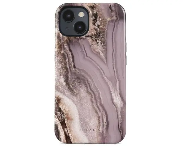 Husa Burga Dual Layer Golden Taupe compatibila cu iPhone 15 Plus